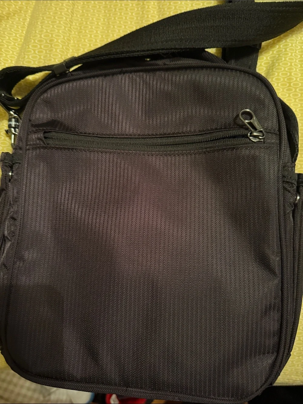 Pacsafe Black Men’s Anti-Theft Messenger Crossbody Bag